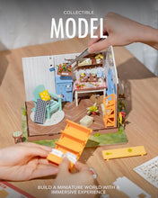 ROBOTIME Rolife Mengyu Flower Minature House DIY Building Toys With LED Light For Gifts DG163