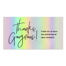 50 SheetsPack 5 9cm Thank You For Supporting My Small Business Laser Thank-you Card